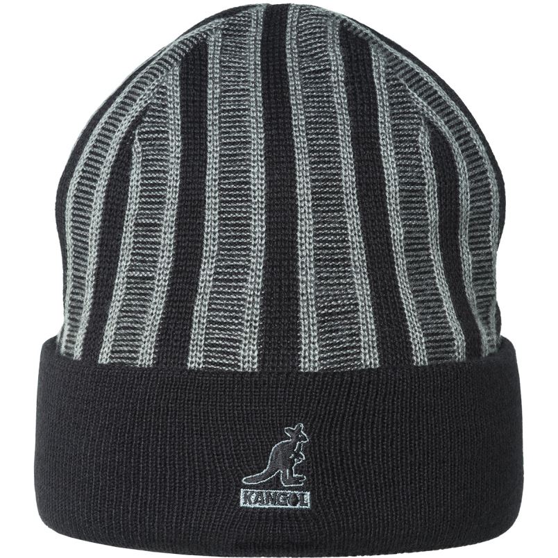 Rev-Beanie mit Rippstreifen Kangol Zubehör XL4T0809 unisex Schwarz
