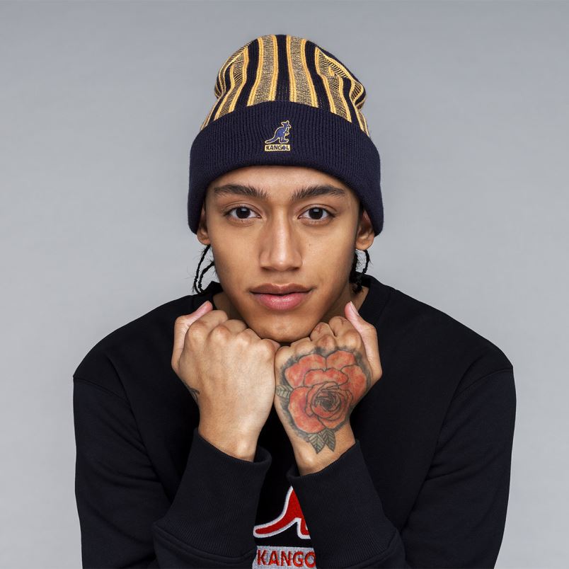 Rev-Beanie mit Rippstreifen Kangol Zubehör XL4T0809 unisex Schwarz