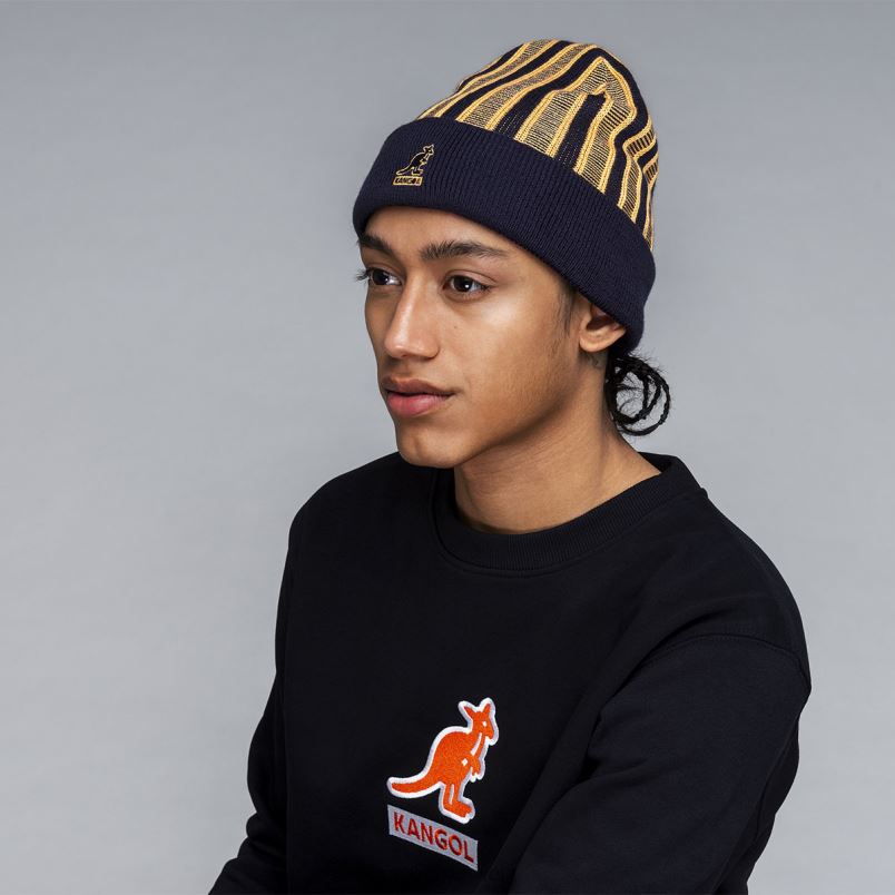 Rev-Beanie mit Rippstreifen Kangol Zubehör XL4T0809 unisex Schwarz