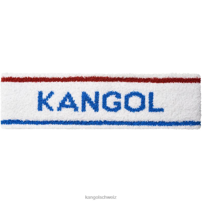 Stirnband mit Bermudastreifen Kangol Zubehör XL4T0908 unisex weiß/ciano