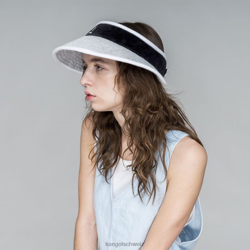 Strandseitiges Visier Kangol Zubehör XL4T0910 unisex grau schwarz