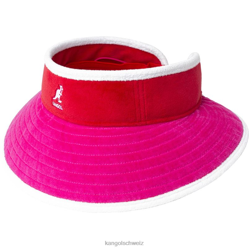 Strandseitiges Visier Kangol Zubehör XL4T0911 unisex elektrischer rosa/kirschroter Glanz