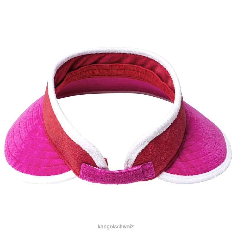Strandseitiges Visier Kangol Zubehör XL4T0911 unisex elektrischer rosa/kirschroter Glanz