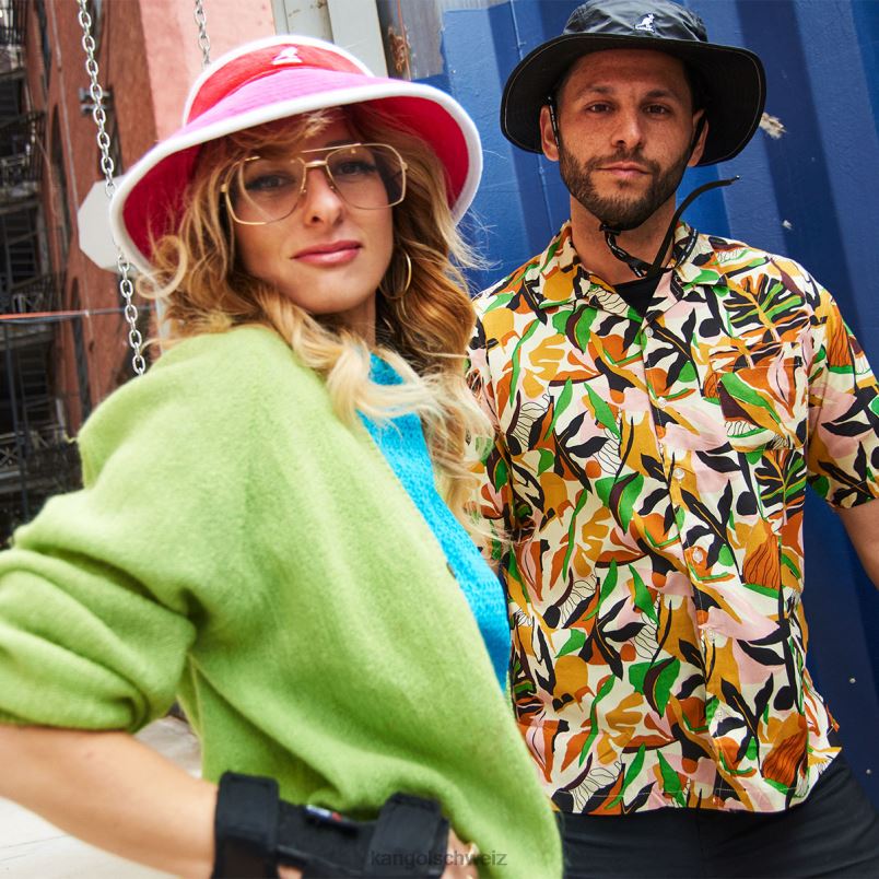 Strandseitiges Visier Kangol Zubehör XL4T0911 unisex elektrischer rosa/kirschroter Glanz