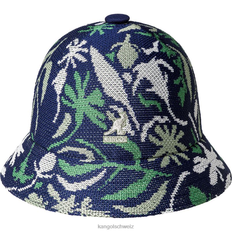 Street-Blumen-Casual Kangol Zubehör XL4T0486 unisex marineblau geblümt