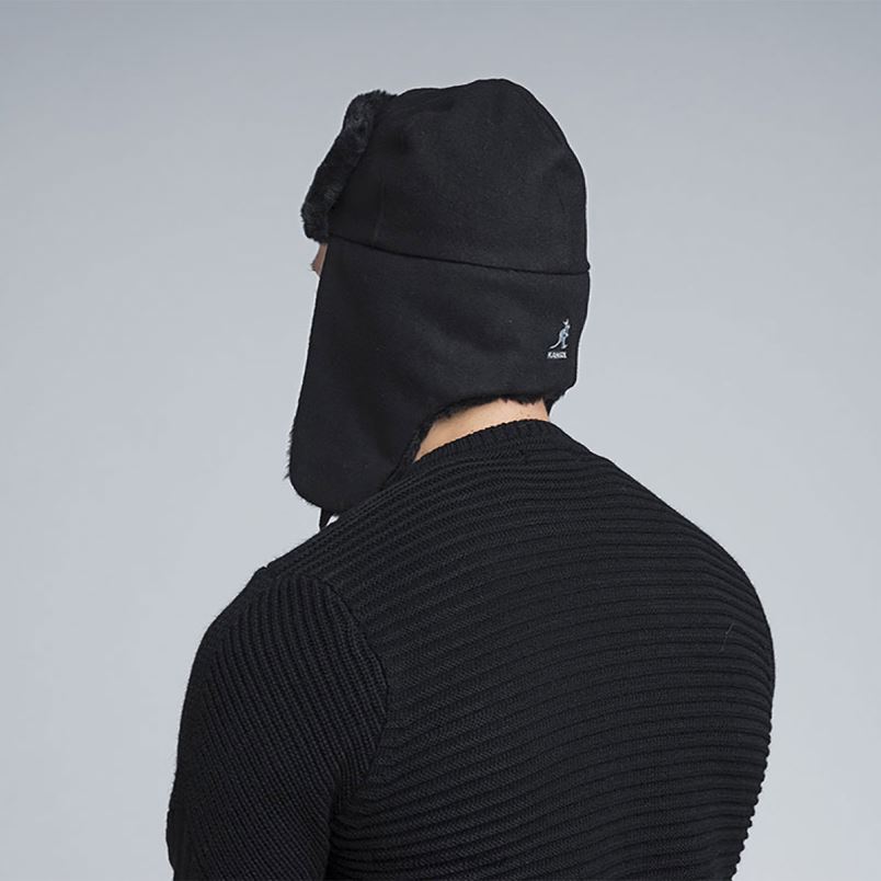 Uschanka aus Wolle Kangol Zubehör XL4T0851 unisex Schwarz