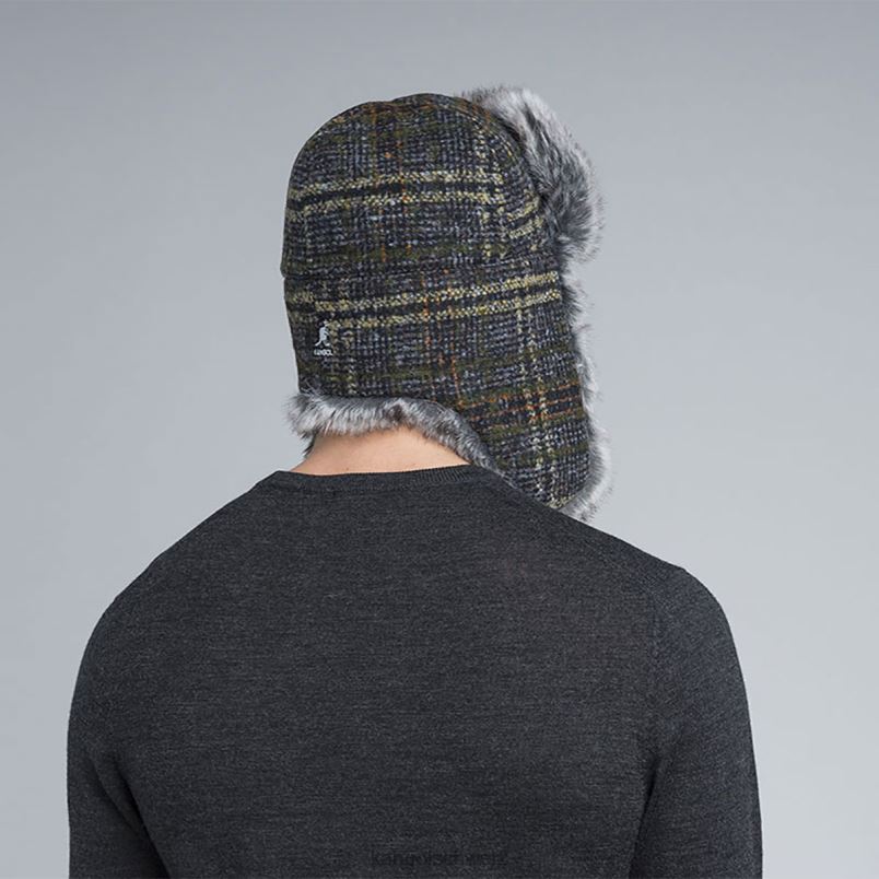 Uschanka aus Wolle Kangol Zubehör XL4T0852 unisex dunkler Flanell