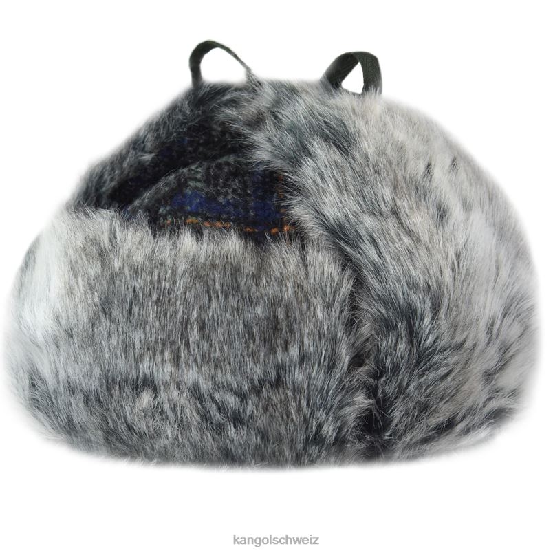 Uschanka aus Wolle Kangol Zubehör XL4T0852 unisex dunkler Flanell