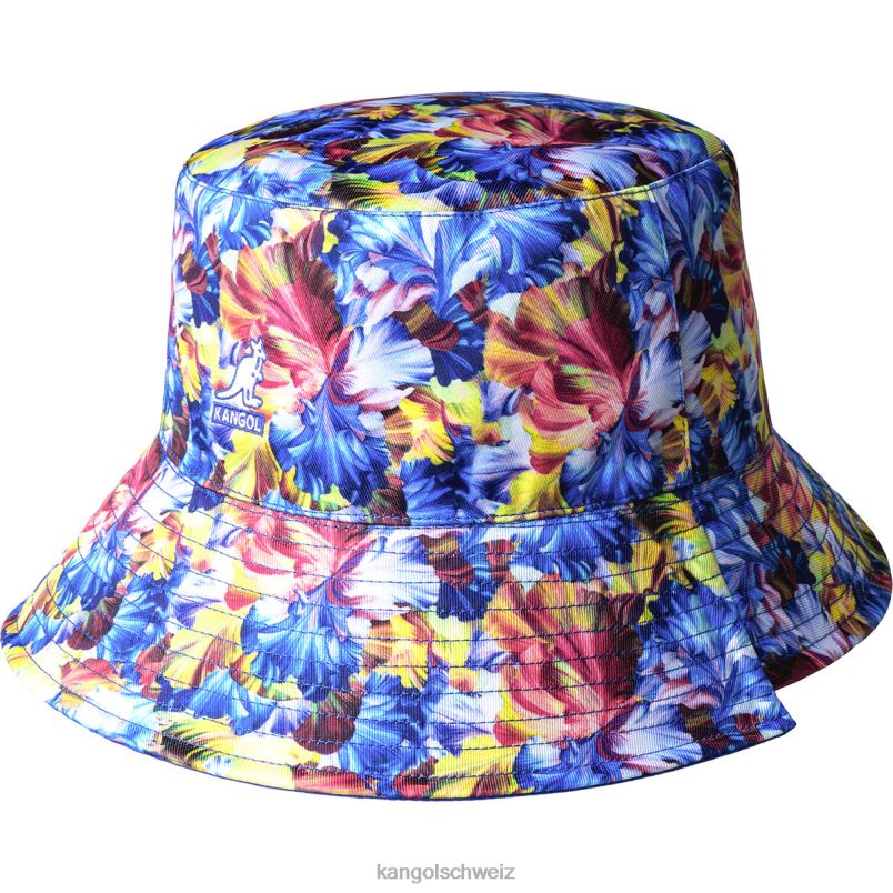 floraler Wendeeimer Kangol Zubehör XL4T0458 unisex sternenklares blaues Blumenmuster