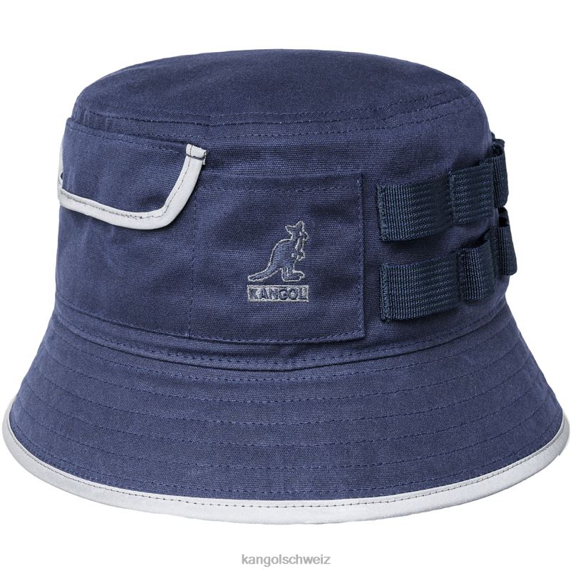gewachster Mehrzweckeimer Kangol Zubehör XL4T0665 unisex Dunkelblau