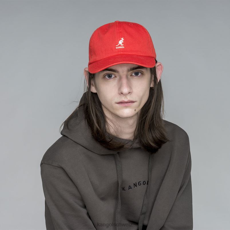 gewaschener Baseball Kangol Zubehör XL4T0336 unisex Algen