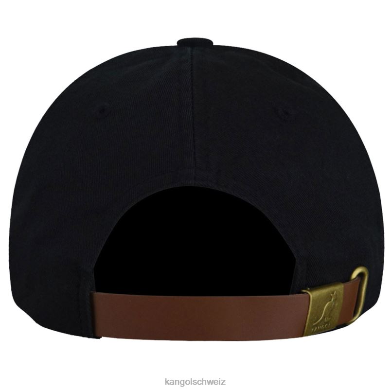 gewaschener Baseball Kangol Zubehör XL4T0337 unisex Schwarz