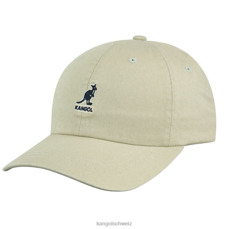 gewaschener Baseball Kangol Zubehör XL4T0338 unisex khaki