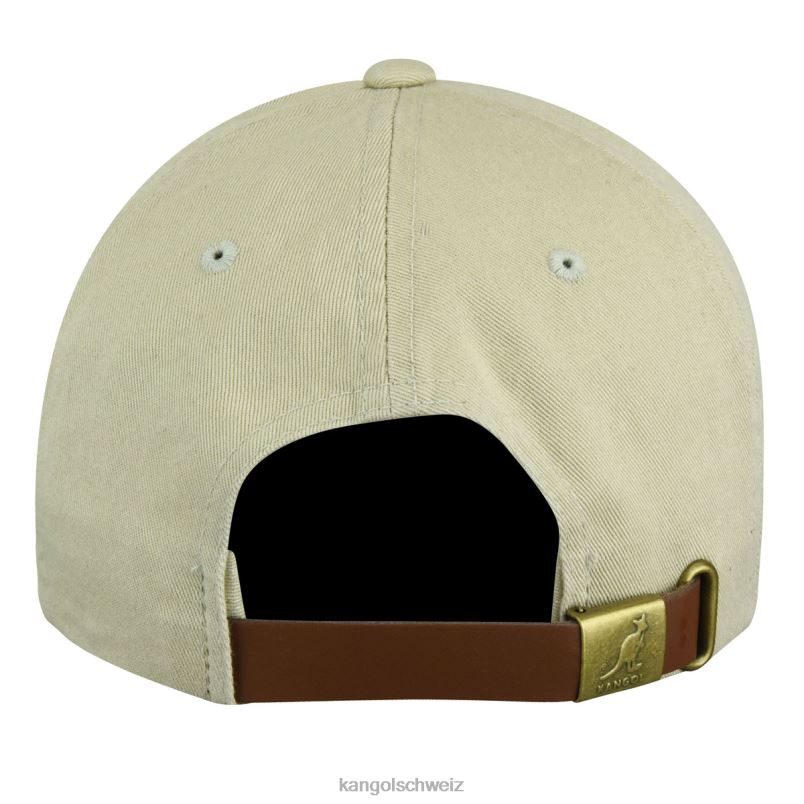gewaschener Baseball Kangol Zubehör XL4T0338 unisex khaki