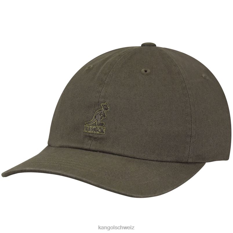 gewaschener Baseball Kangol Zubehör XL4T0341 unisex SMOG