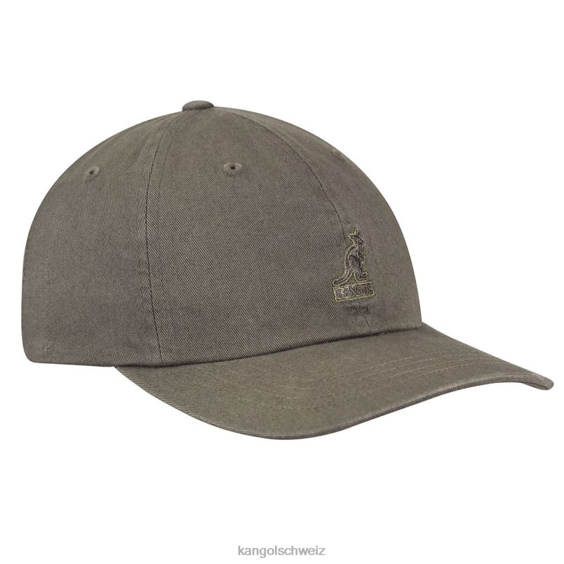 gewaschener Baseball Kangol Zubehör XL4T0341 unisex SMOG