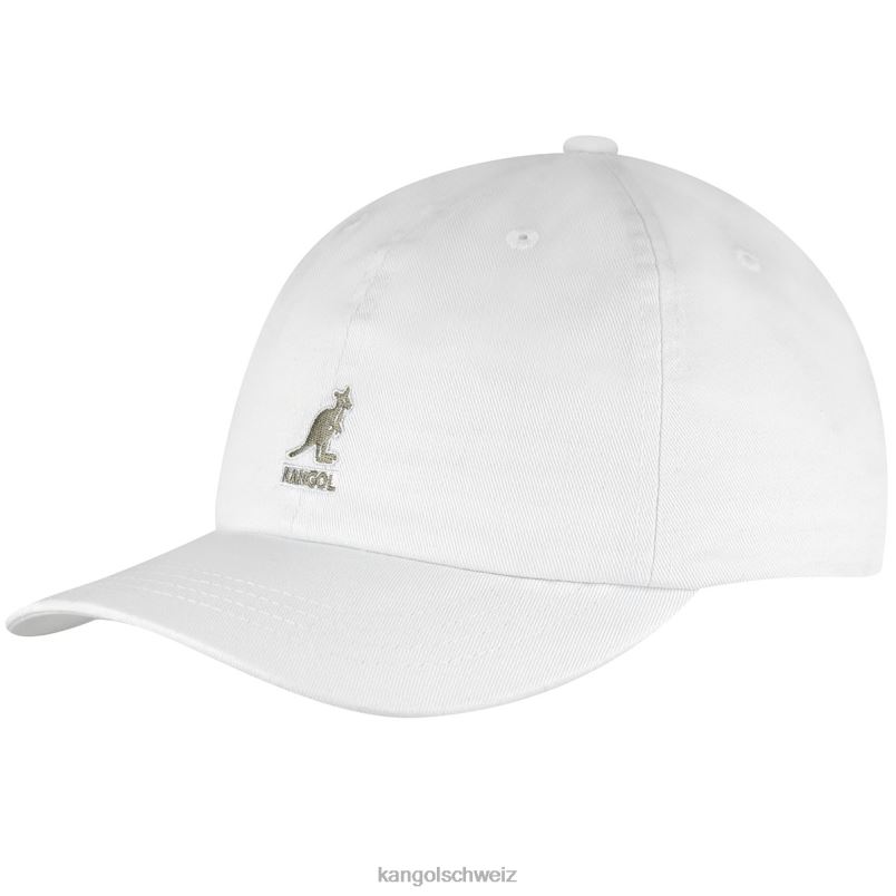 gewaschener Baseball Kangol Zubehör XL4T0342 unisex Weiss