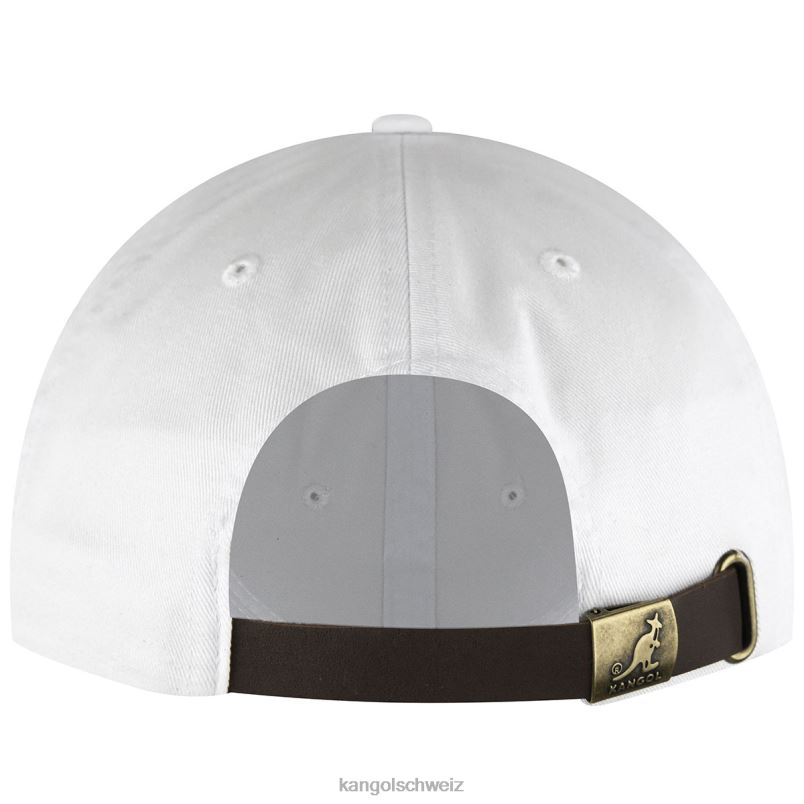 gewaschener Baseball Kangol Zubehör XL4T0342 unisex Weiss