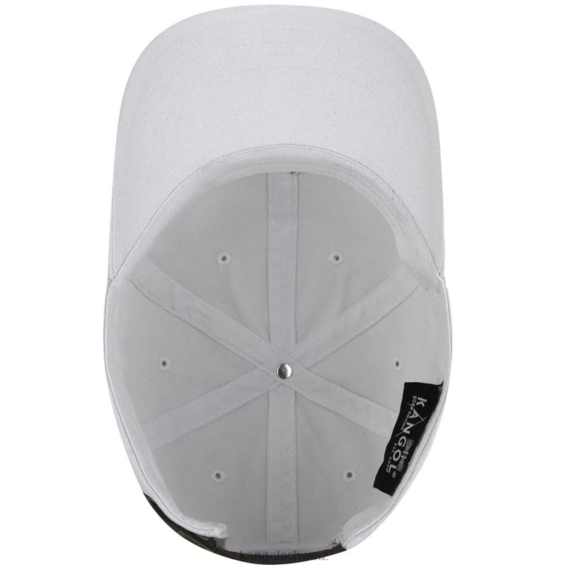 gewaschener Baseball Kangol Zubehör XL4T0342 unisex Weiss
