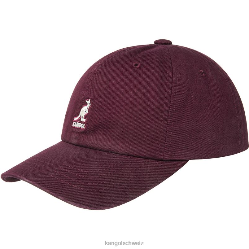 gewaschener Baseball Kangol Zubehör XL4T0344 unisex Cordovan