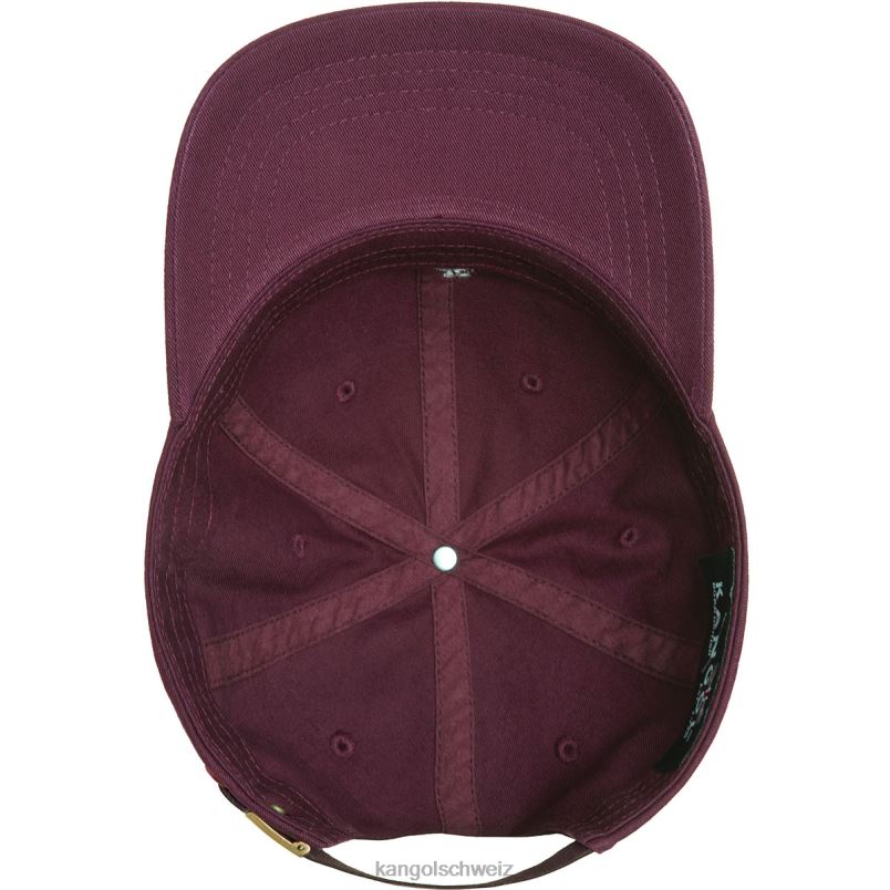 gewaschener Baseball Kangol Zubehör XL4T0344 unisex Cordovan