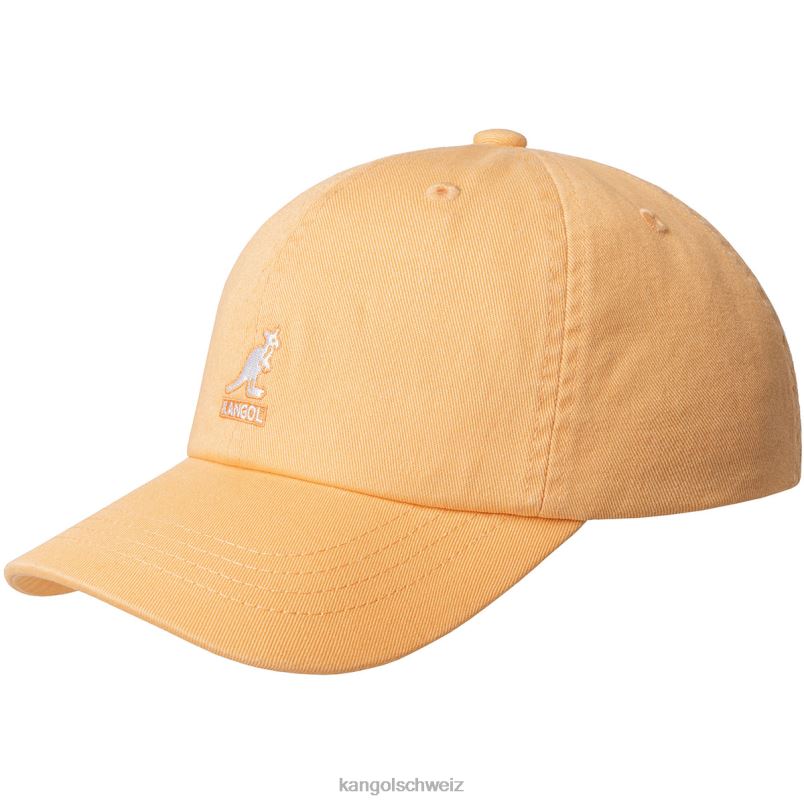 gewaschener Baseball Kangol Zubehör XL4T0349 unisex Papayamilch