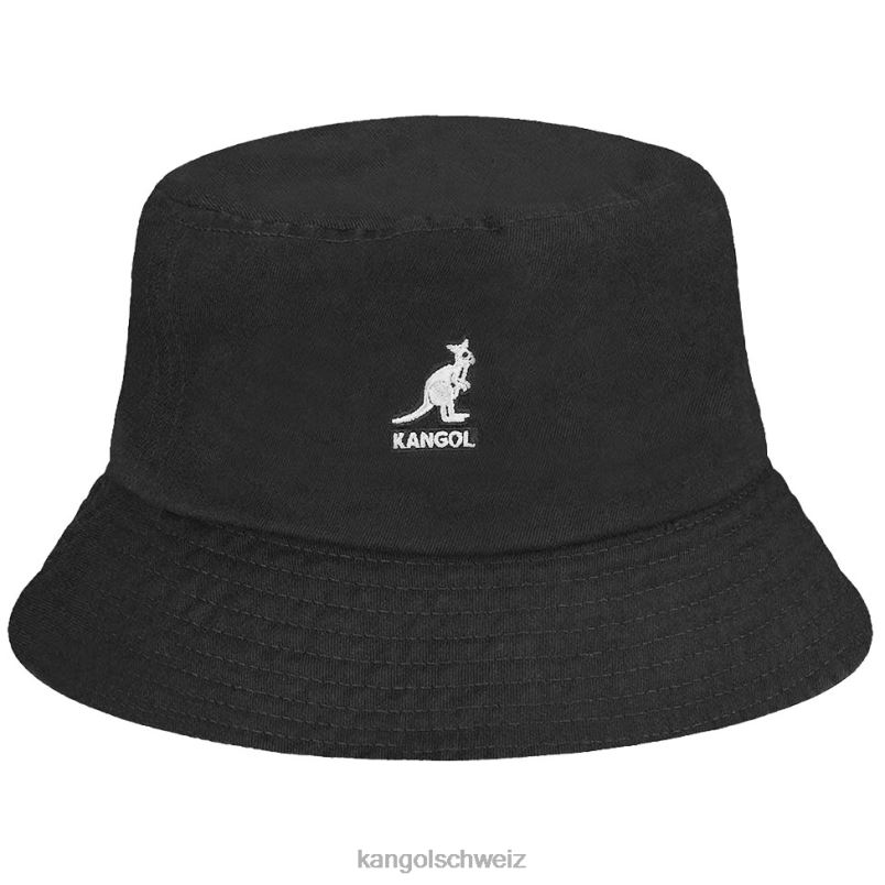gewaschener Fischerhut Kangol Zubehör XL4T0578 unisex Schwarz