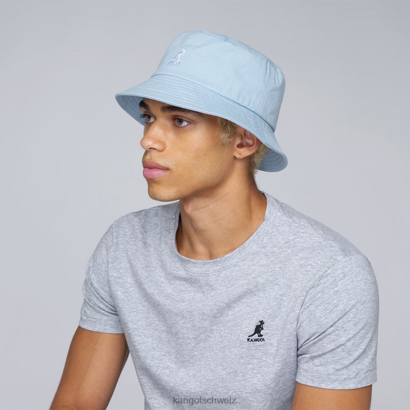 gewaschener Fischerhut Kangol Zubehör XL4T0584 unisex blauer Farbton