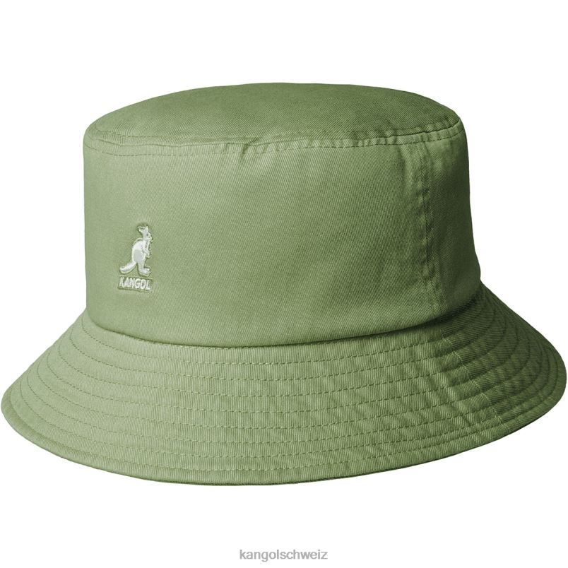 gewaschener Fischerhut Kangol Zubehör XL4T0586 unisex Ölgrün