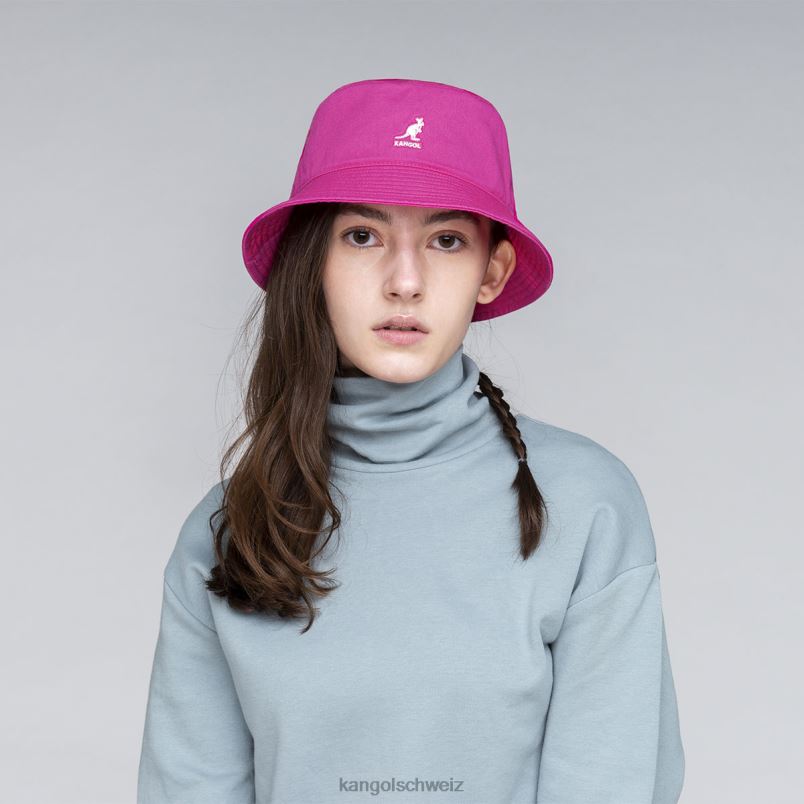 gewaschener Fischerhut Kangol Zubehör XL4T0587 unisex elektrisches Rosa