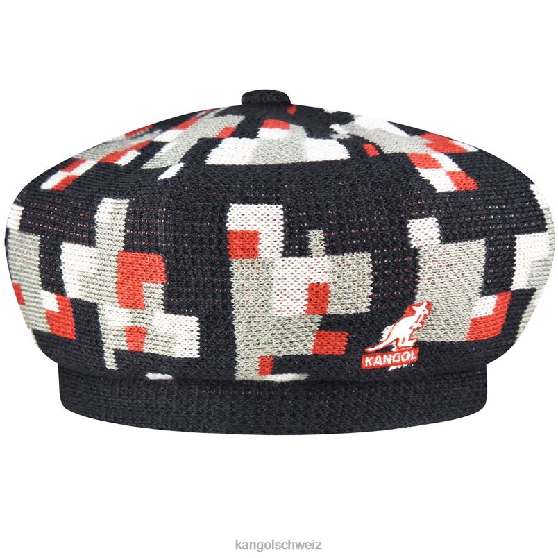 pixelige karierte Baskenmütze Kangol Zubehör XL4T0398 unisex tiefe Federn/Nickel