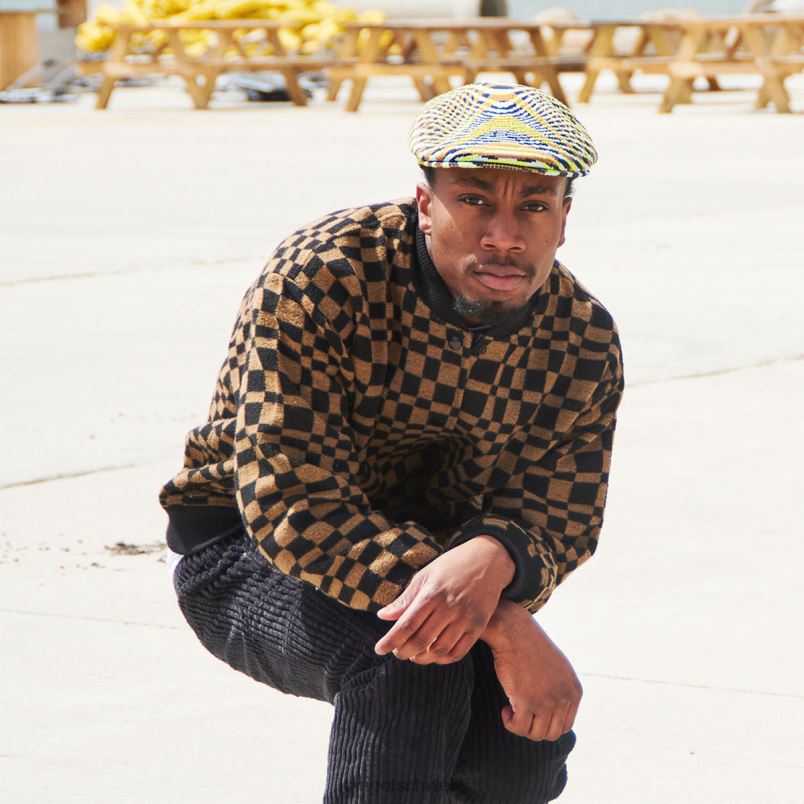 wilde Reise 504 Kangol Zubehör XL4T096 unisex Bio-Limette/Dunkelblau/Beige