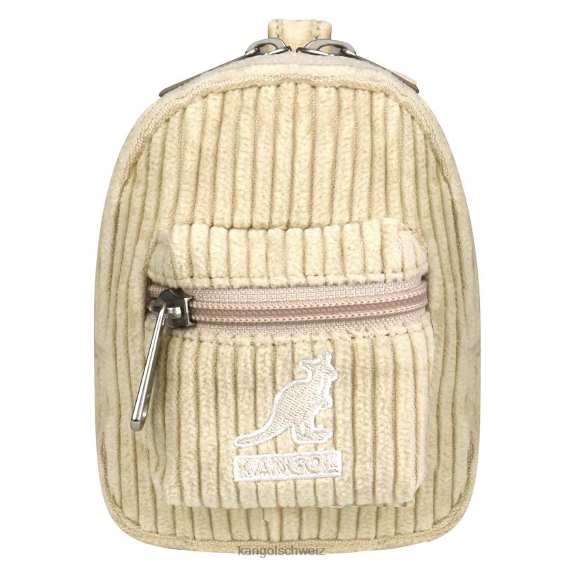 Cord-V-Mini-Beutelanhänger Kangol Zubehör XL4T01248 unisex Beige