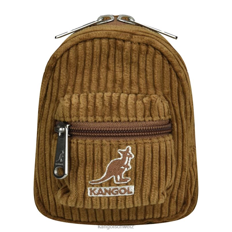 Cord-V-Mini-Beutelanhänger Kangol Zubehör XL4T01249 unisex braun