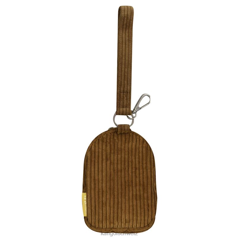 Cord-V-Mini-Beutelanhänger Kangol Zubehör XL4T01249 unisex braun