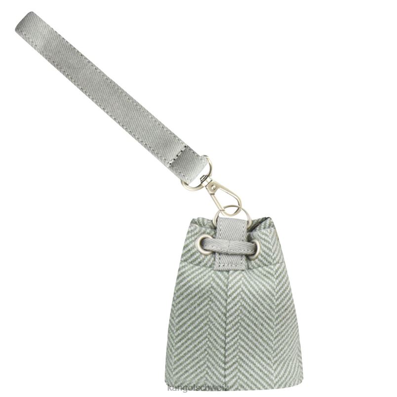 Mini-Beutelanhänger mit Fischgrätenmuster Kangol Zubehör XL4T01258 unisex Minze