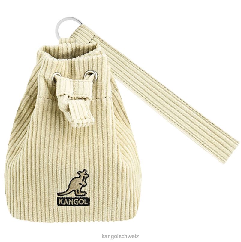 Mini-Beuteltaschen-Schlüsselanhänger aus Cord Kangol Zubehör XL4T01245 unisex Beige
