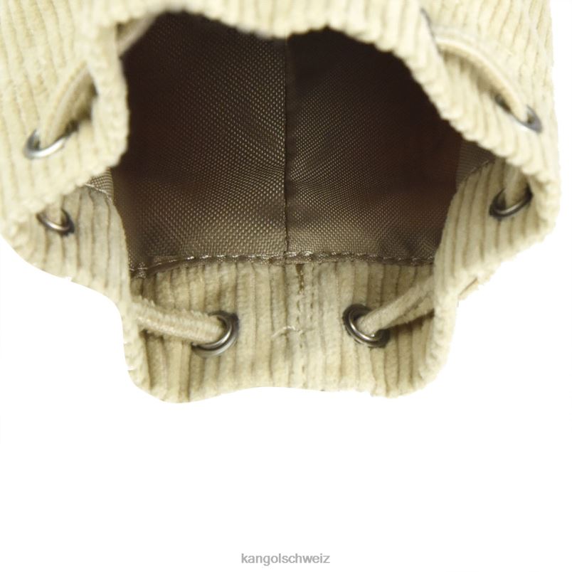 Mini-Beuteltaschen-Schlüsselanhänger aus Cord Kangol Zubehör XL4T01245 unisex Beige