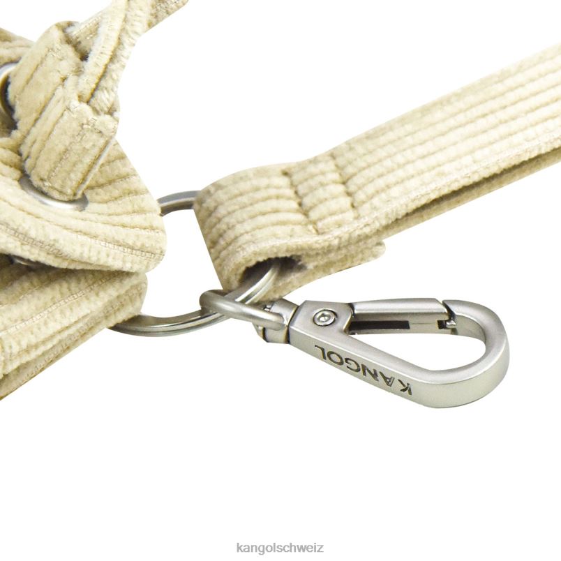 Mini-Beuteltaschen-Schlüsselanhänger aus Cord Kangol Zubehör XL4T01245 unisex Beige