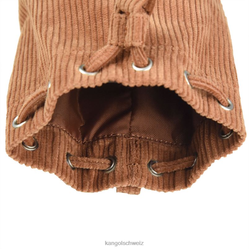 Mini-Beuteltaschen-Schlüsselanhänger aus Cord Kangol Zubehör XL4T01246 unisex braun