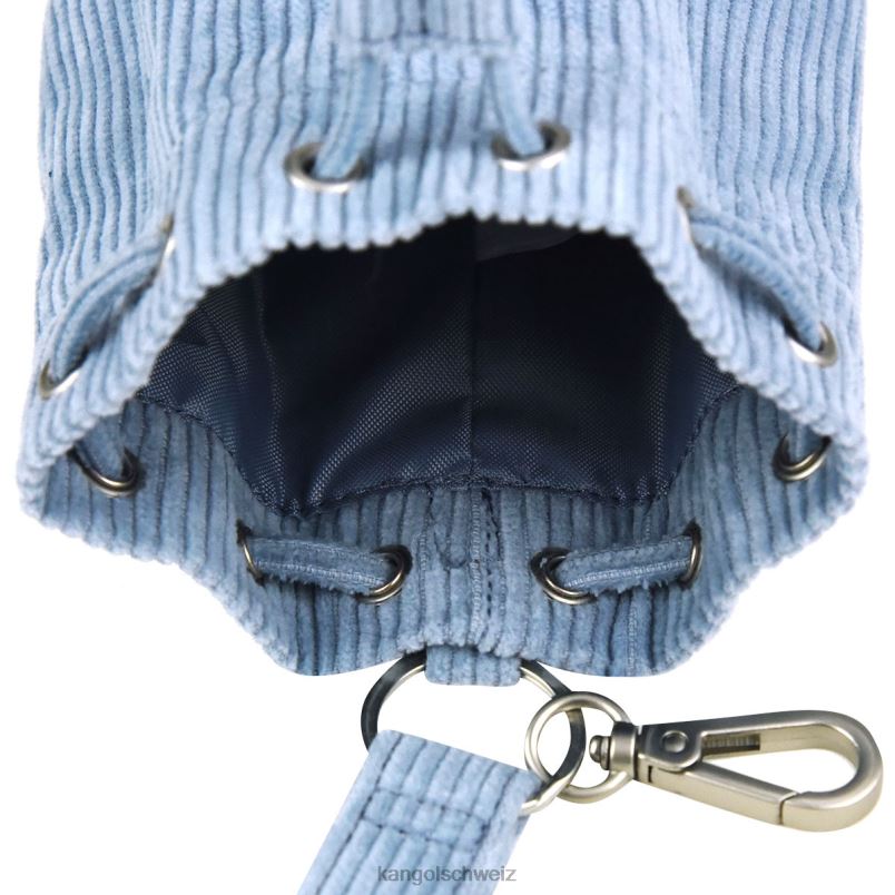 Mini-Beuteltaschen-Schlüsselanhänger aus Cord Kangol Zubehör XL4T01247 unisex Melangeblau