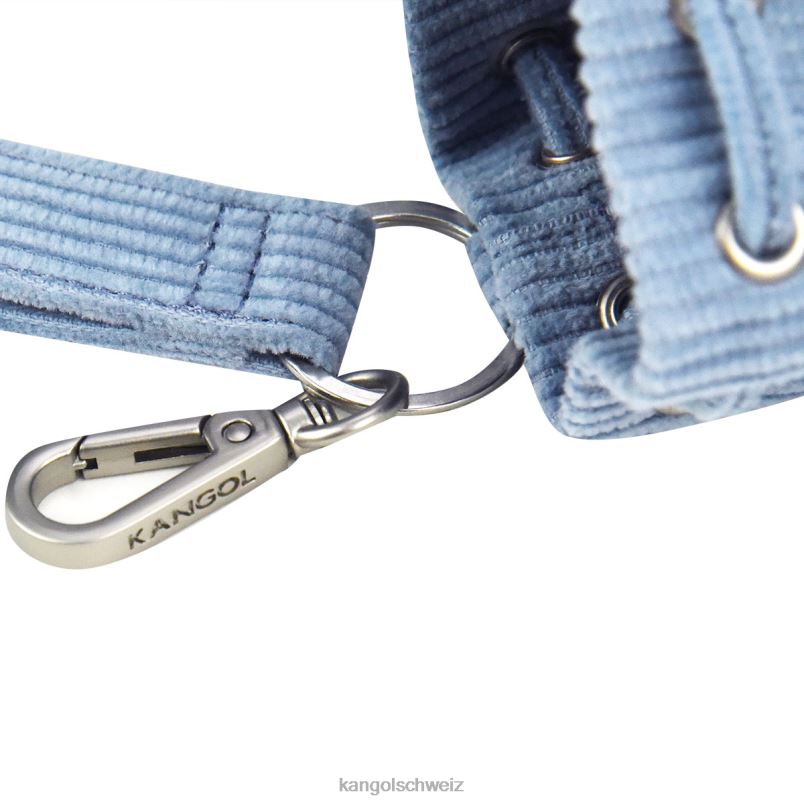 Mini-Beuteltaschen-Schlüsselanhänger aus Cord Kangol Zubehör XL4T01247 unisex Melangeblau