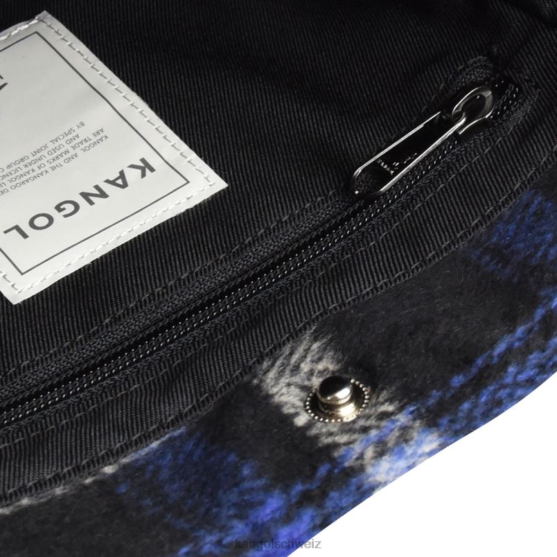 Checker II-Einkaufstasche Kangol Zubehör XL4T0973 unisex marineblau kariert