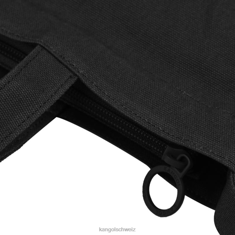 Umweltfreundliche mittelgroße Zippi-Tragetasche Kangol Zubehör XL4T0935 unisex Schwarz