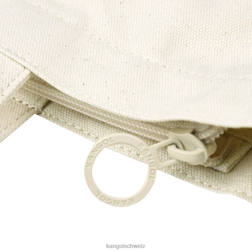 Umweltfreundliche mittelgroße Zippi-Tragetasche Kangol Zubehör XL4T0936 unisex Creme
